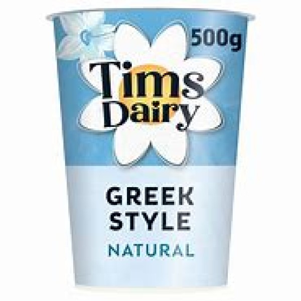 Greek Style Natural Yogurt 500g Blue Pot Tims Greek Yogurt 500g